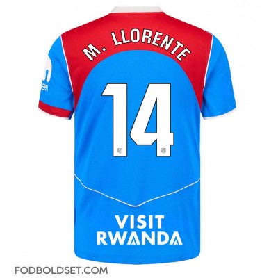 Atletico Madrid Marcos Llorente #14 Tredjetrøje 2025-26 Kortærmet Atletico Madrid Marcos Llorente #14 Tredjetrøje 2025-26 Kortærmet